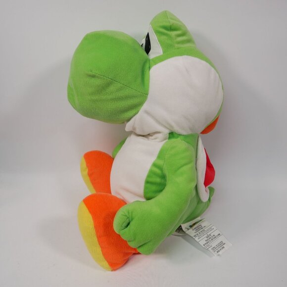 Super Mario Yoshi Green 14" Jumbo Plush Toy Nintendo Stuffed Animal - Picture 2 of 5